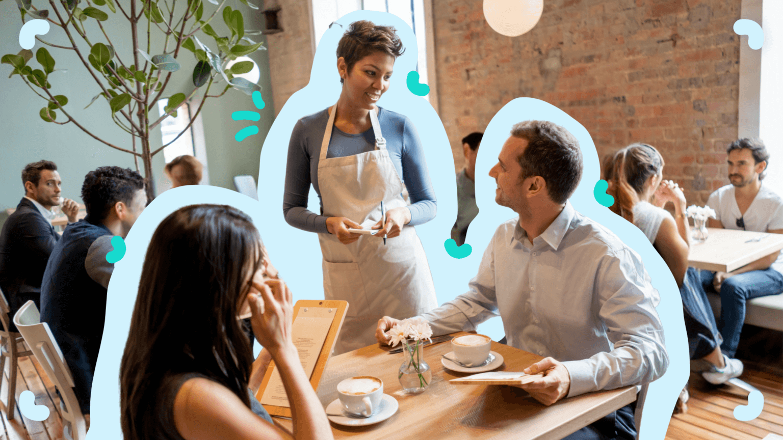 Restaurant employee training in process