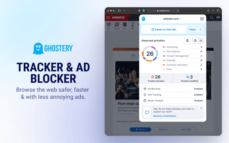 Ghostery Ad Blocking Chrome Extension for Business