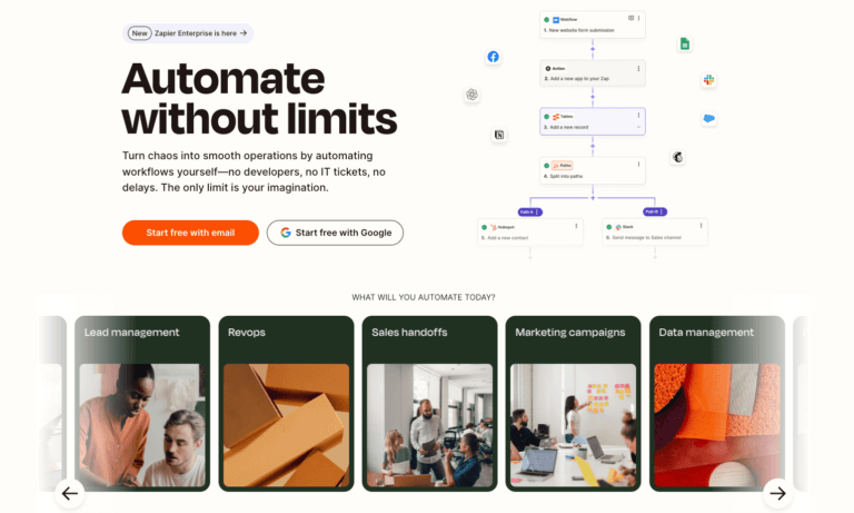 Zapier automated workflow software