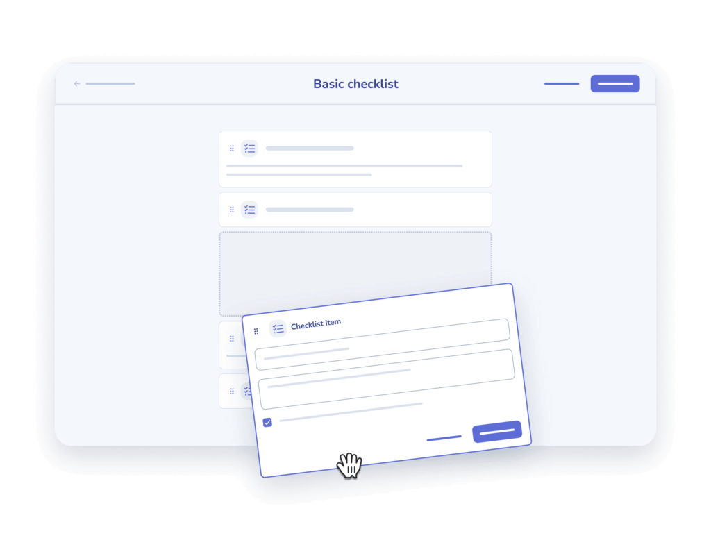Creating a checklist in Whale